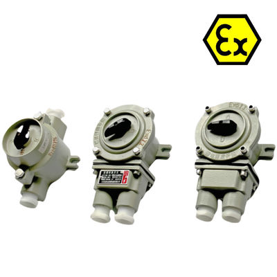 समुद्री ग्रेड एल्यूमीनियम विस्फोट प्रूफ स्विच 10 ए वर्तमान 50/60 हर्ट्ज वोल्टेज औद्योगिक अनुप्रयोगों के लिए