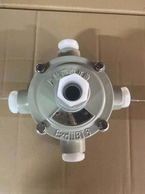 IP66 पनरोक विस्फोट प्रूफ जंक्शन बॉक्स दीवार स्थापना G1/2 केबल प्रवेश के साथ पनरोक