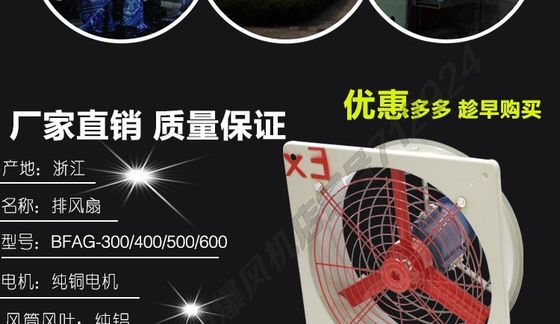 403 Blast Proof Ventilation Fan Meeting High Standards for Industrial in Hazardous Environments