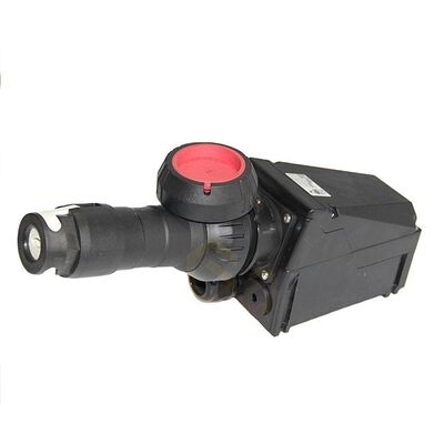 IP66 विस्फोट प्रूफ प्लग और सॉकेट जिसमें पीतल कोटिंग सिल्वर कोर वोल्टेज 220380VAC खतरनाक वातावरण के लिए उपयुक्त है