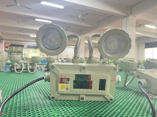 2x3W अग्निरोधक एलईडी आपातकालीन प्रकाश – 90lm/W, खतरनाक क्षेत्रों के लिए IP66 रेटेड