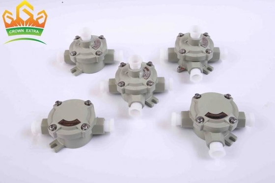 फैक्टरी प्रत्यक्ष IP65 जलरोधक विस्फोट प्रूफ जंक्शन बॉक्स G1/2&quot; G3/4&quot; G1&quot; G1.1/4 के लिए एल्यूमीनियम मिश्र धातु से बना