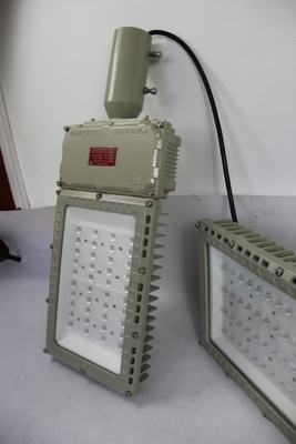 100W 130lm/W विस्फोट प्रूफ बाढ़ रोशनी आउटडोर जलरोधक उच्च कठोरता बड़े पैमाने पर संचालन कार्य प्रकाश व्यवस्था
