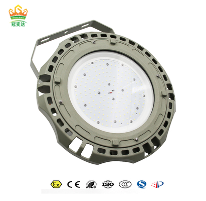 IP66 150 वाट विस्फोट प्रूफ हाई बे लाइट्स 135lm/w दक्षता के साथ औद्योगिक और पेट्रोकेमिकल क्षेत्रों के लिए