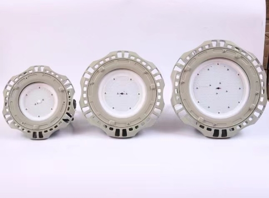 IP66 150 वाट विस्फोट प्रूफ हाई बे लाइट्स 135lm/w दक्षता के साथ औद्योगिक और पेट्रोकेमिकल क्षेत्रों के लिए