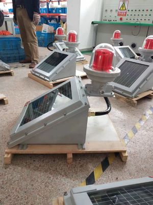 खतरनाक क्षेत्रों के लिए विस्फोट प्रूफ सौर एलईडी बाधा प्रकाश IP65