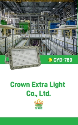 ATEX IECEx RoHS CNEX 150W विस्फोट प्रूफ एलईडी लाइट फॉर इंडस्ट्रियल लाइटिंग 5 साल की वारंटी