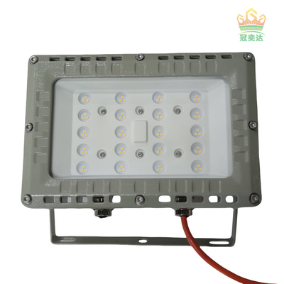 ATEX IECEx RoHS ISO9001 50W विस्फोट प्रूफ एलईडी बाढ़ प्रकाश खतरनाक कचरा सुविधाओं के लिए