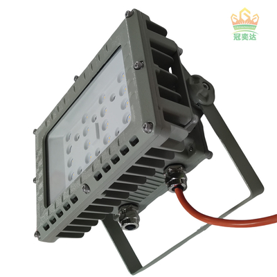 ATEX IECEx RoHS ISO9001 50W विस्फोट प्रूफ एलईडी बाढ़ प्रकाश खतरनाक कचरा सुविधाओं के लिए
