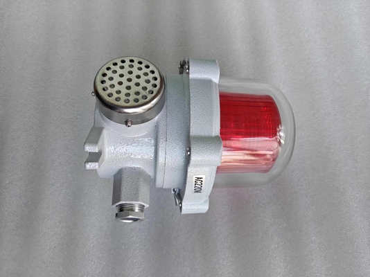 विस्फोट प्रतिरोधी आपातकालीन छत चेतावनी अलार्म लाइट 120-180db IP66 खतरनाक क्षेत्रों के लिए