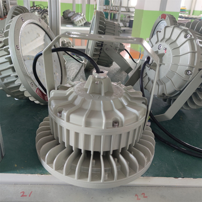 150W ATEX Div 1 ज्वाला प्रतिरोधी विस्फोट-प्रूफ LED हाई बे लाइट 180lm/w WF2 समुद्री रिफाइनरी के लिए CREE लैंप बीड्स द्वारा संचालित