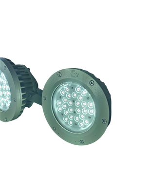 डिवी 1 ATEX स्वीकृत एक्सप्रूफ फ्लेमप्रूफ एलईडी बे लाइट WF2 डिग्री 150Watt 180lm/w के साथ