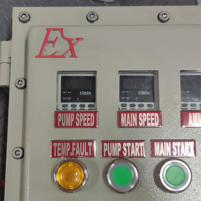 ATEX CNEX रेटेड Ex d Flameproof Panel Box Enclosure IP66 WF2 खतरनाक क्षेत्र के लिए अनुकूलित केबल प्रवेश के साथ 295Vac