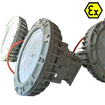 ATEX एक्स-प्रूफ सुरक्षा एलईडी लाइटिंग हाई बे वाटरप्रूफ IECEx RoHS खतरनाक रासायनिक उद्योग के लिए प्रमाणित 3500lm 170W