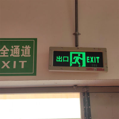 खतरनाक वातावरण के लिए औद्योगिक-ग्रेड IP66 180 मिनट आपातकालीन समय LED निकास चिह्न, आपातकालीन प्रकाश व्यवस्था फ़ंक्शन के साथ