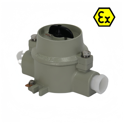 ATEX IP66 लौ प्रतिरोधी विस्फोट प्रतिरोधी प्रकाश स्विच विरोधी संक्षारण 380VAC 220VAC