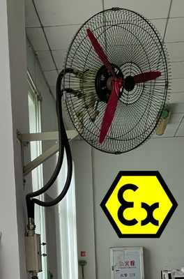 ATEX विस्फोट-प्रूफ पिवोटिंग वेंटिलेटर 6600-1800m3/h IP54 स्थिर रासायनिक तेल गैस खनन उद्योगों के लिए ऊर्जा कुशल