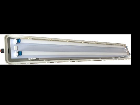 ATEX 2x18w 2x36w EX प्रूफ LED लीनियर लाइट वाटरप्रूफ T8 ट्यूब लाइटिंग स्थिरता