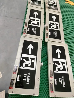 4500-6500K आपातकालीन ज्वालारोधक निकास प्रकाश 2*3 वाट 220VAC 24/36VDC दीवार/छत घुड़सवार