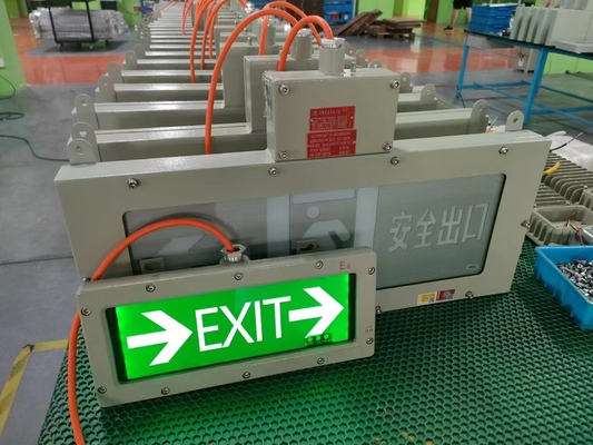 उच्च वोल्टेज विस्फोट-सबूत निकास प्रकाश. OEM आपातकालीन संकेत प्रकाश 90-300VAC / 24VDC / 36VDC. ATEX IECEx अनुमोदित.