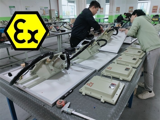 एलईडी विस्फोट प्रूफ फ्लडलाइट CNEX / IECEx / ATEX स्वीकृत स्मार्ट इंस्टॉलेशन खतरनाक कार्य वातावरण के लिए आदर्श
