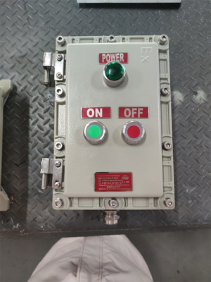 10A Exd Explosion Proof Control Sation ATEX रेटेड मरीन ग्रेड एल्यूमीनियम केबल एंट्री G3/4&quot; 220VAC 380VAC ZONE1 क्लास1 खतरनाक क्षेत्र के लिए