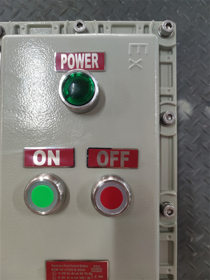 10A Exd Explosion Proof Control Sation ATEX रेटेड मरीन ग्रेड एल्यूमीनियम केबल एंट्री G3/4&quot; 220VAC 380VAC ZONE1 क्लास1 खतरनाक क्षेत्र के लिए