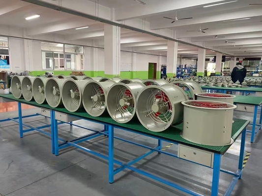 200-750 मिमी व्यास स्पार्क प्रूफ वेंटिलेशन वेंटिलेटर 2000-10800m3/h CFM औद्योगिक वेंटिलेशन
