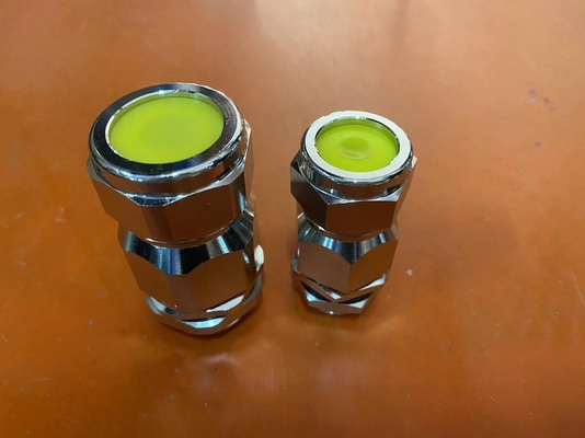 ATEX/IECEx केबल ग्रंथि के लिए 10-14 मिमी केबल व्यास IP68 पीतल एकल तार कवच