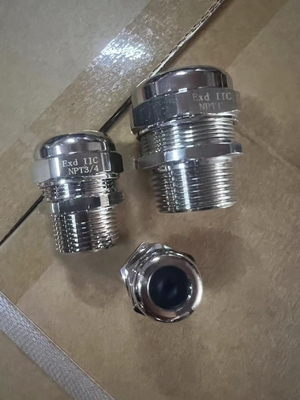 IP68 पेट्रोल और गैस अनुप्रयोगों के लिए एटेक्स/आईसीईएक्स केबल ग्रंथि विस्फोट प्रूफ केबल ग्रंथि