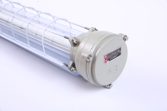 ATEX विस्फोट प्रूफ एलईडी रैखिक लाइट फिक्स्चर 100lm/w IP66 गीले वातावरण जोन 21 और 22 के लिए संक्षारण प्रतिरोधी Ex Db Eb IIC T6 Gb, Ex Tb IIIC T80°C Db टिकाऊ