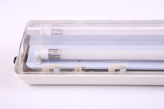 “Stainless Steel Explosion-Proof Fluorescent Light – 6 ft (590 mm), Emergency, ATEX/CE Certified”