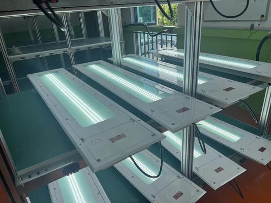 0.6M 1.2M 100LM/W रैखिक एलईडी विस्फोट प्रूफ 36w औद्योगिक दीपक सुरक्षित T6 एलईडी स्टील विस्फोट प्रूफ रैखिक प्रकाश