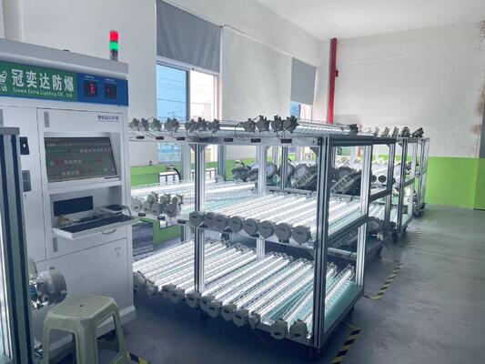 2x16W T6 एलईडी लैंप उच्च दक्षता IP66 ATEX एल्यूमीनियम मिश्र धातु + कठोर ग्लास विस्फोट प्रूफ एलईडी फ्लोरोसेंट रैखिक लैंप