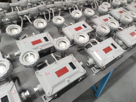 180min क्षेत्र 1/21 खतरनाक स्थानों के लिए अग्निरोधी आपातकालीन प्रकाश जुड़वां स्पॉट ATEX प्रमाणित