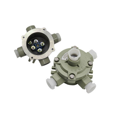 कस्टम संलग्नक IP66 जलरोधक ATEX जंक्शन बॉक्स संलग्नक लौ retardant शक्ति 220V/380V कास्ट एल्यूमीनियम जंक्शन बॉक्स