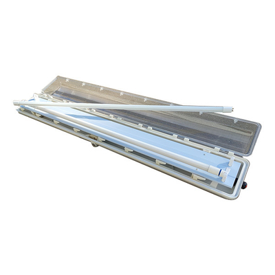 ATEx IP66 18w एलईडी विस्फोट प्रूफ ट्यूब लाइट 2x18W 3x18W मजबूत प्रभाव पूर्ण प्लास्टिक फ्लोरोसेंट प्रकाश
