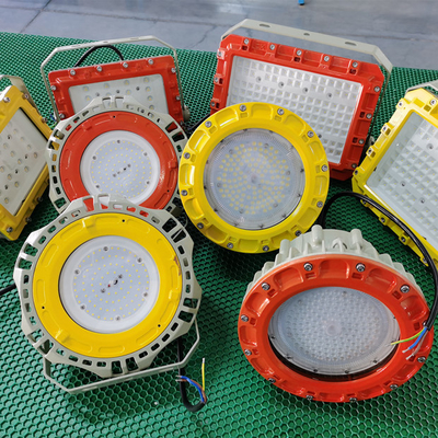 ATEX IECEx प्रमाणित 100W-240W विस्फोट प्रूफ एलईडी हाई बे लाइट IP66